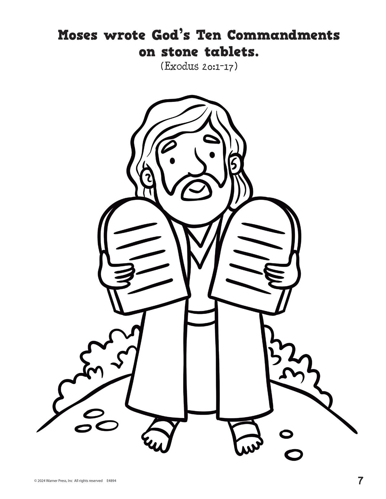 Coloring Book-Bible Stories-Ages 2-4
