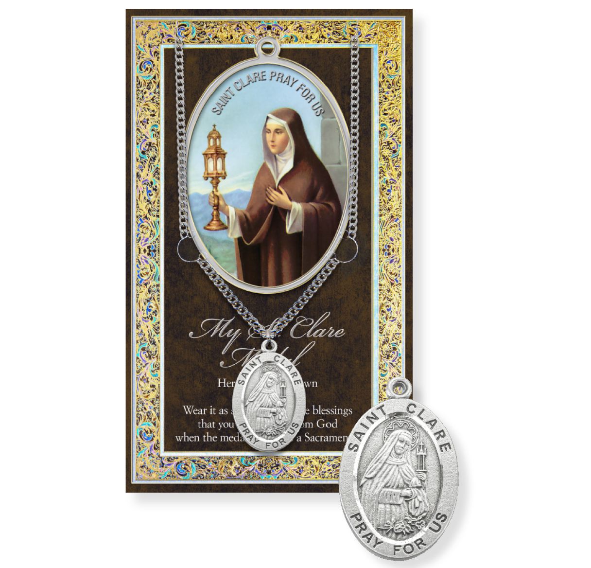 Necklace/Prayer to St. Clare