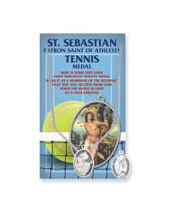 Necklace-St Sebastian-Tennis-Pewter