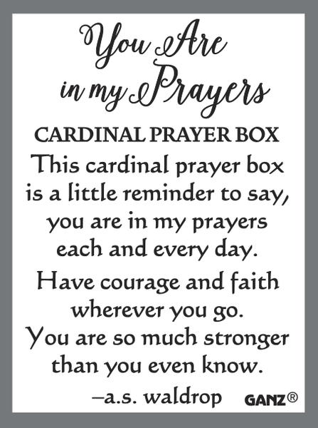 Prayer Box-Charm-Cardinal