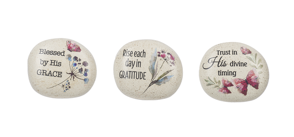 Stone/Floral/Encouragement