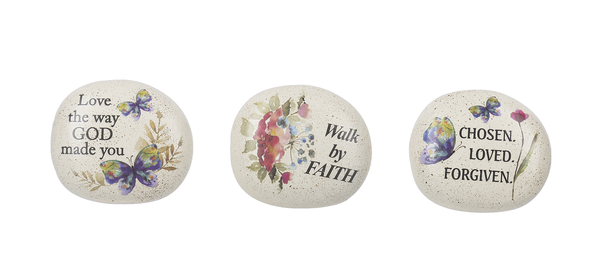 Stone/Floral/Encouragement