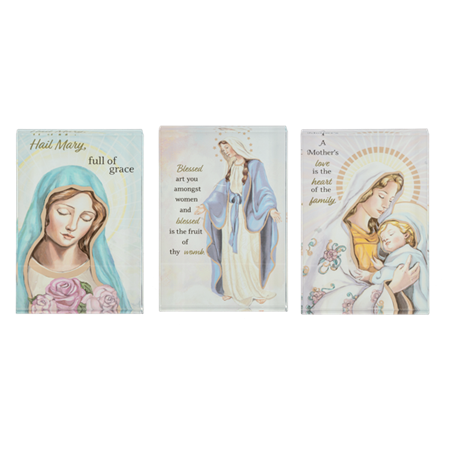 Block-Glass-Mother Mary-Assortment