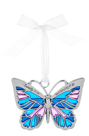 Ornament-Butterfly-Family Is The Best Blessing Of All-ER72153