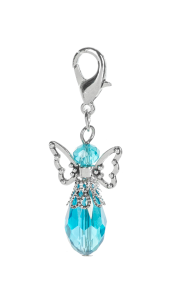 Charm Clip-Angel-Asstd Colors-1"
