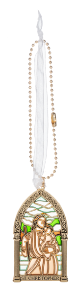 Charm-Hanging-St Christopher-2.5"