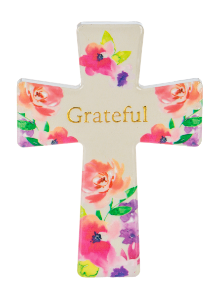 Magnet-Cross-Ceramic-Floral Asstd-3.5"
