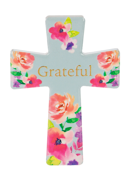 Magnet-Cross-Ceramic-Floral Asstd-3.5"