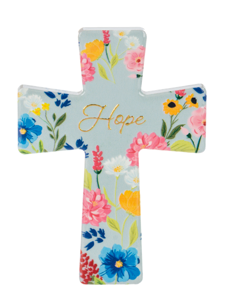 Magnet-Cross-Ceramic-Floral Asstd-3.5"