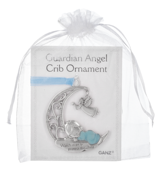 Ornament-Crib-Guardian Angel-Boy-Watch Over