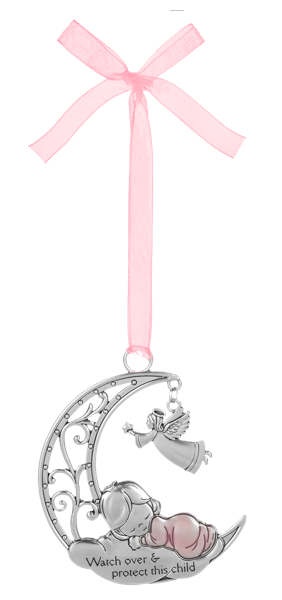 Ornament-Crib-Guardian Angel-Girl-Watch Over