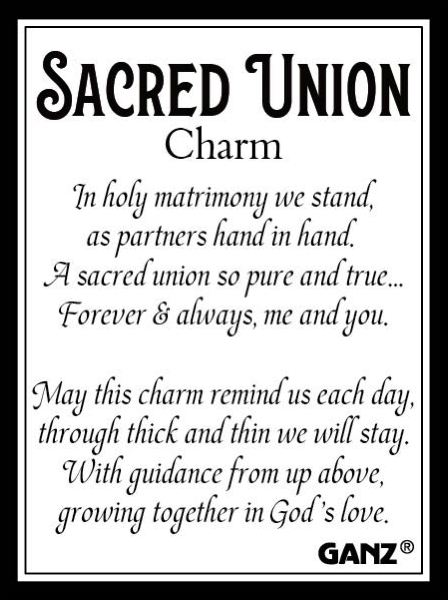 Charm-Sacred Union-Double Heart-Cross
