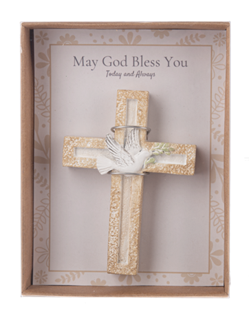 Cross-May God Bless You-Dove