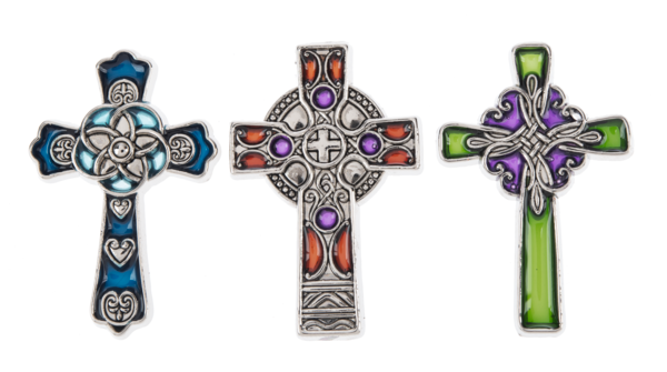 Cross-Pocket-Stained Glass-Creation Cross-Asstd