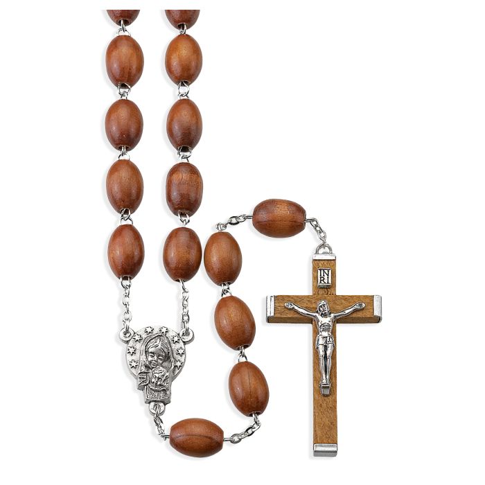 Rosary/Brown/Family/Wood