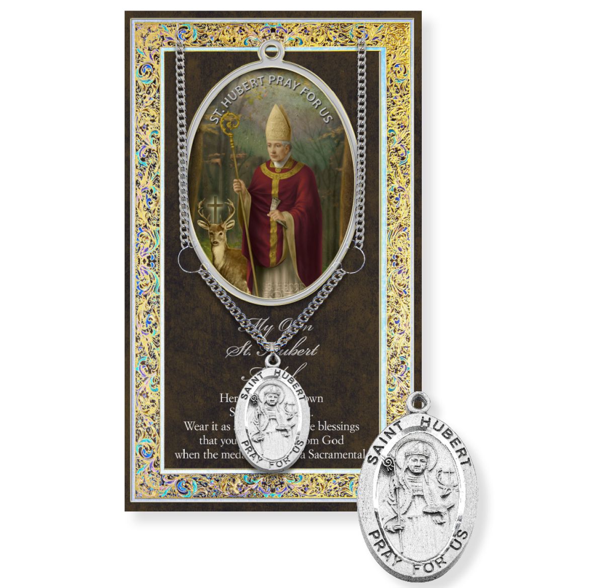 Necklace/Prayer/St. Hubert
