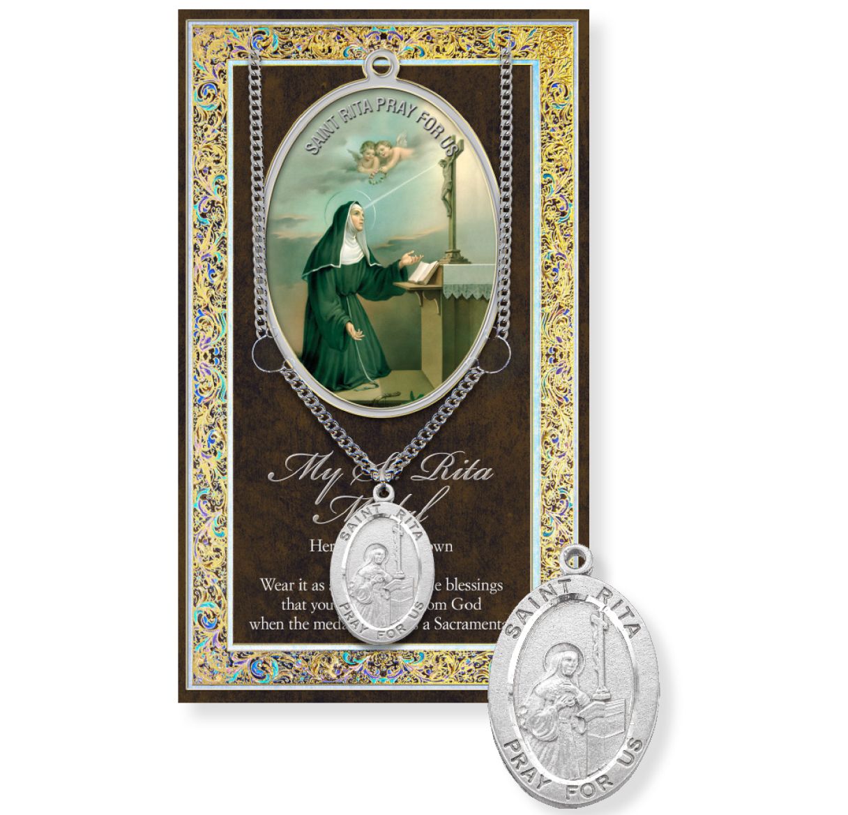Necklace/Prayer to St. Rita