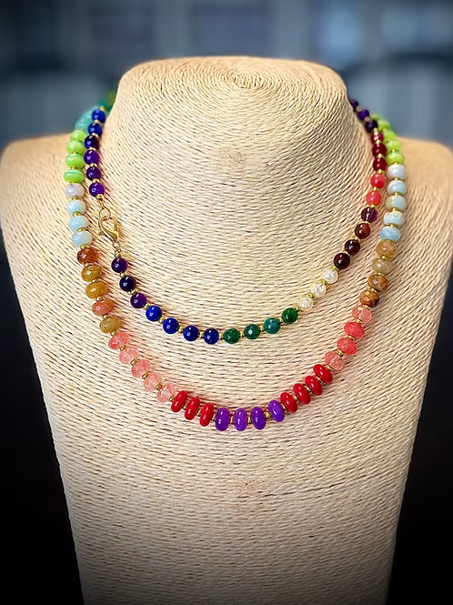 Necklace-Rainbow Story-Asstd Sizes and Beads