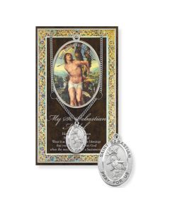 Necklace/Prayer to St. Sebastia