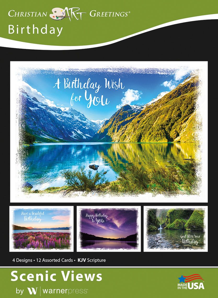 Boxed Cards/12pk/Birthday/Scenic Views/Vistas