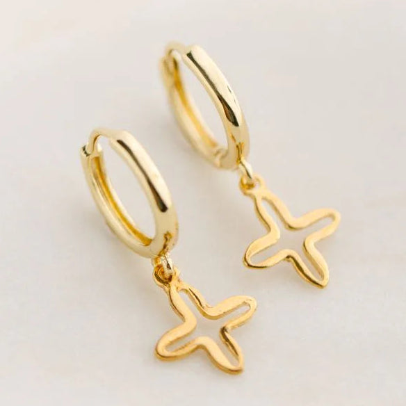 Earrings-GP-Open Cross-16mm