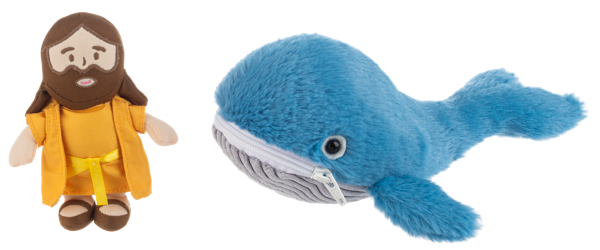 Stuffed-Jonah & Whale-10"