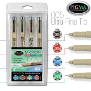 Pens/Asst Colors/4ct/0.20mm
