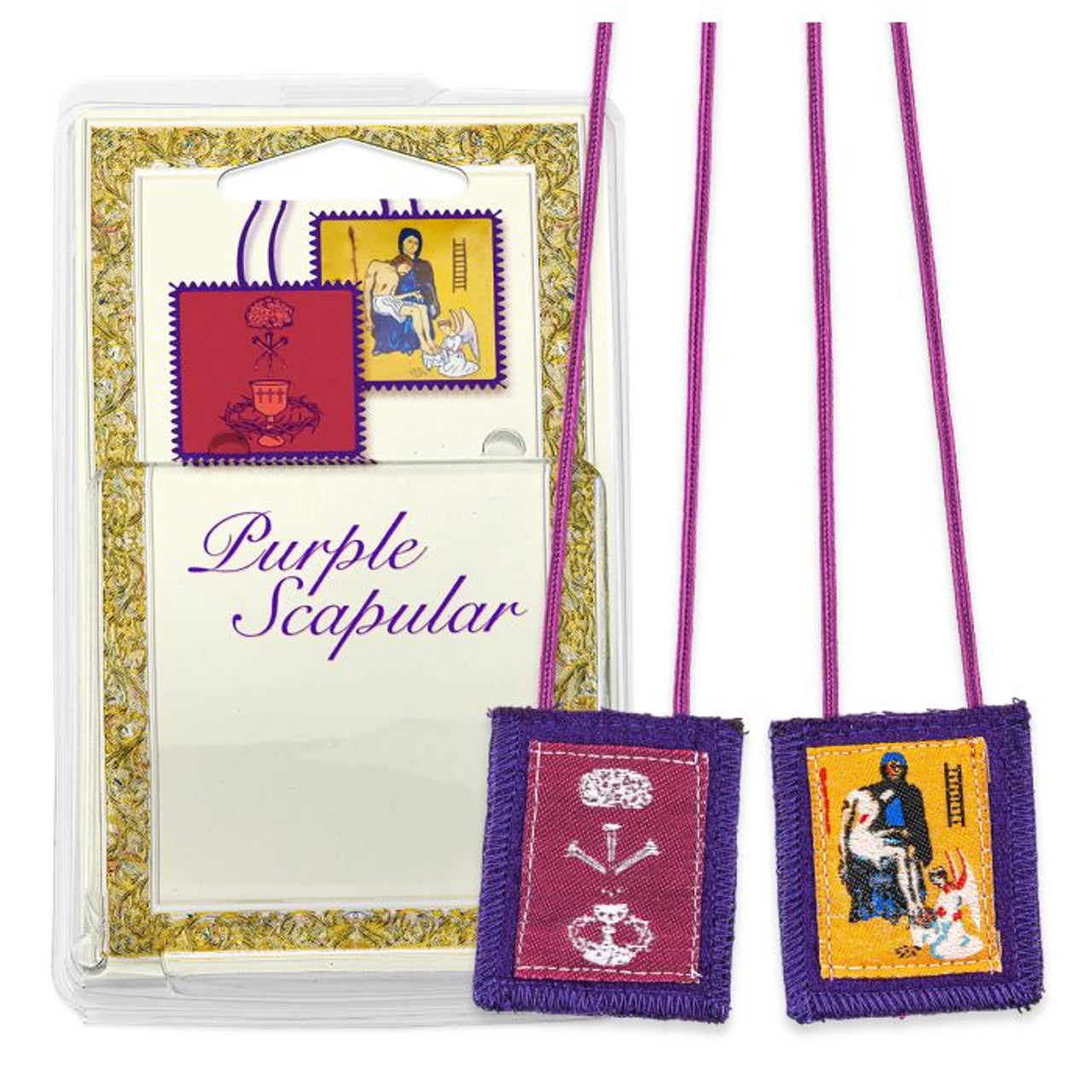 Scapular-Purple Wool