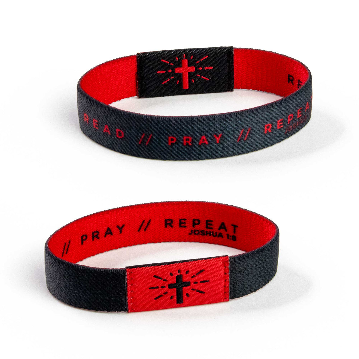 Bracelet-Logos Tap-Jos 1:8-Black And Red