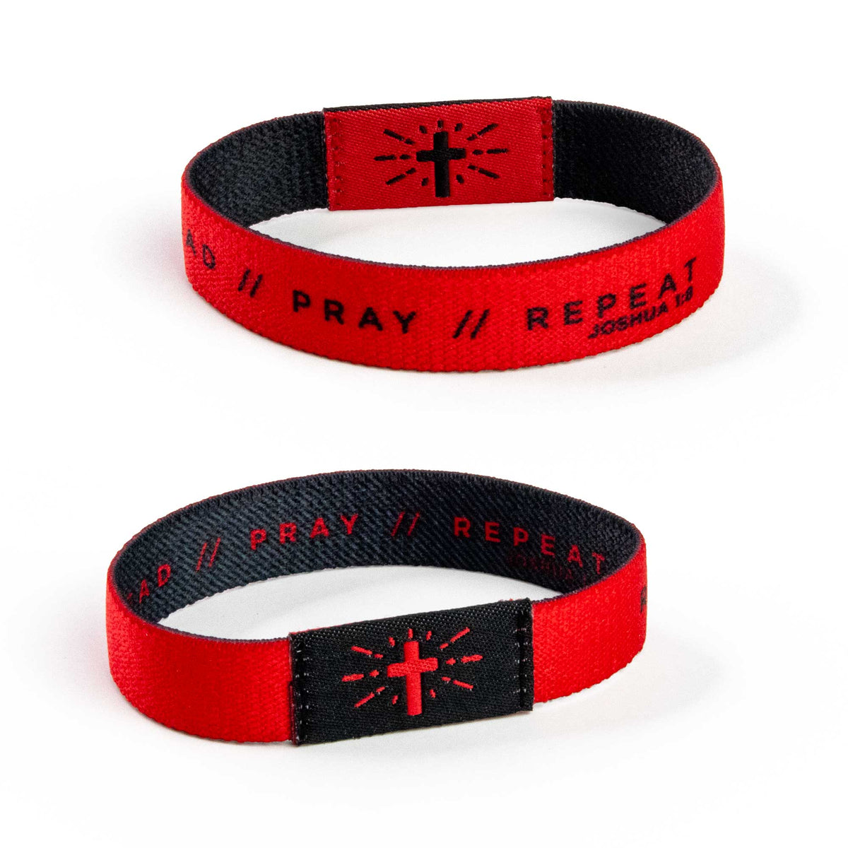 Bracelet-Logos Tap-Jos 1:8-Black And Red