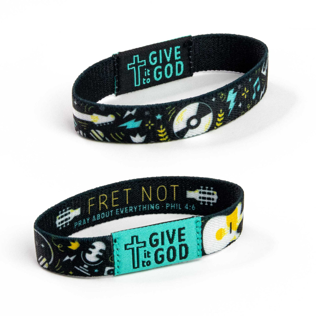 Bracelet-Logos Tap-Php 4:6-Teal And Black-Music
