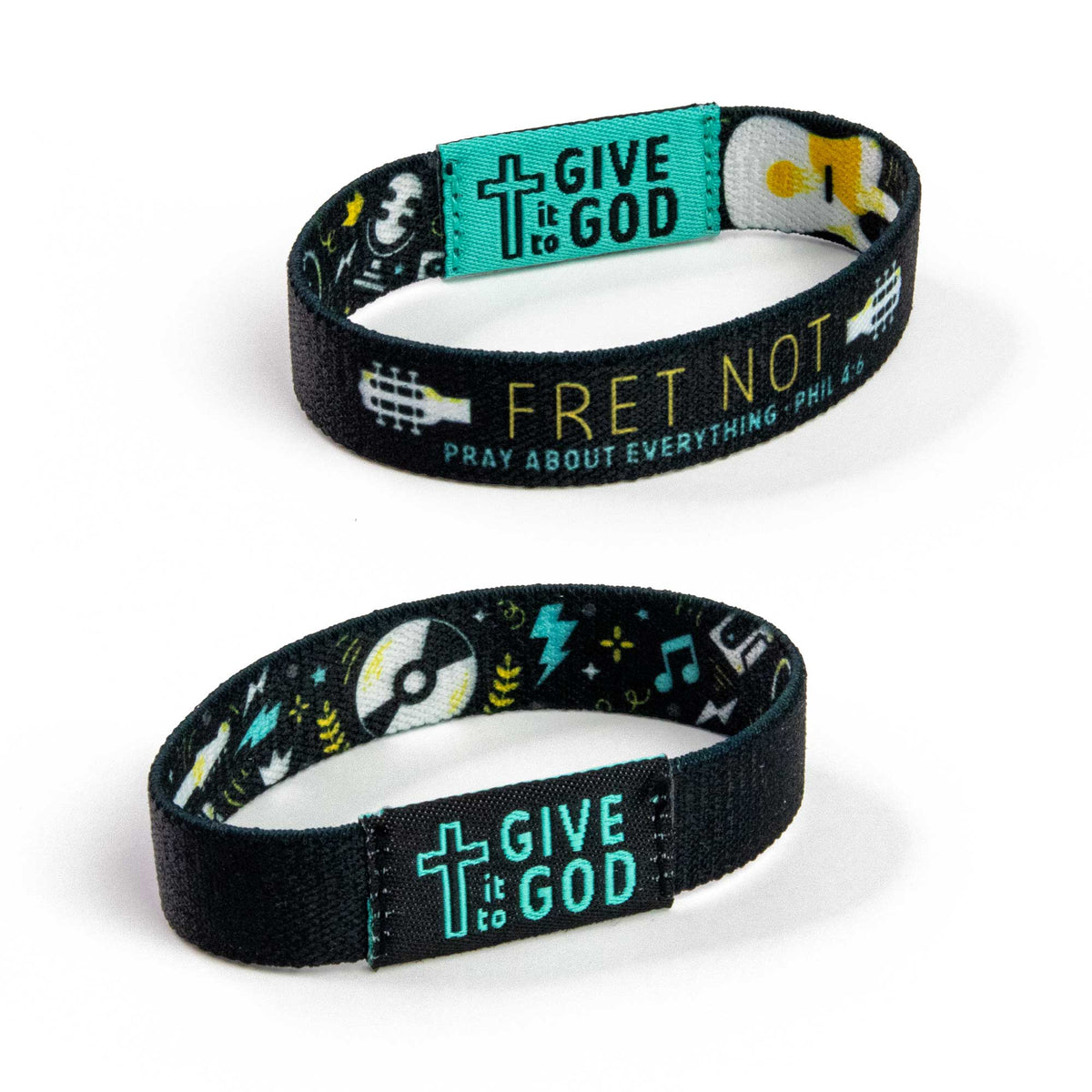 Bracelet-Logos Tap-Php 4:6-Teal And Black-Music