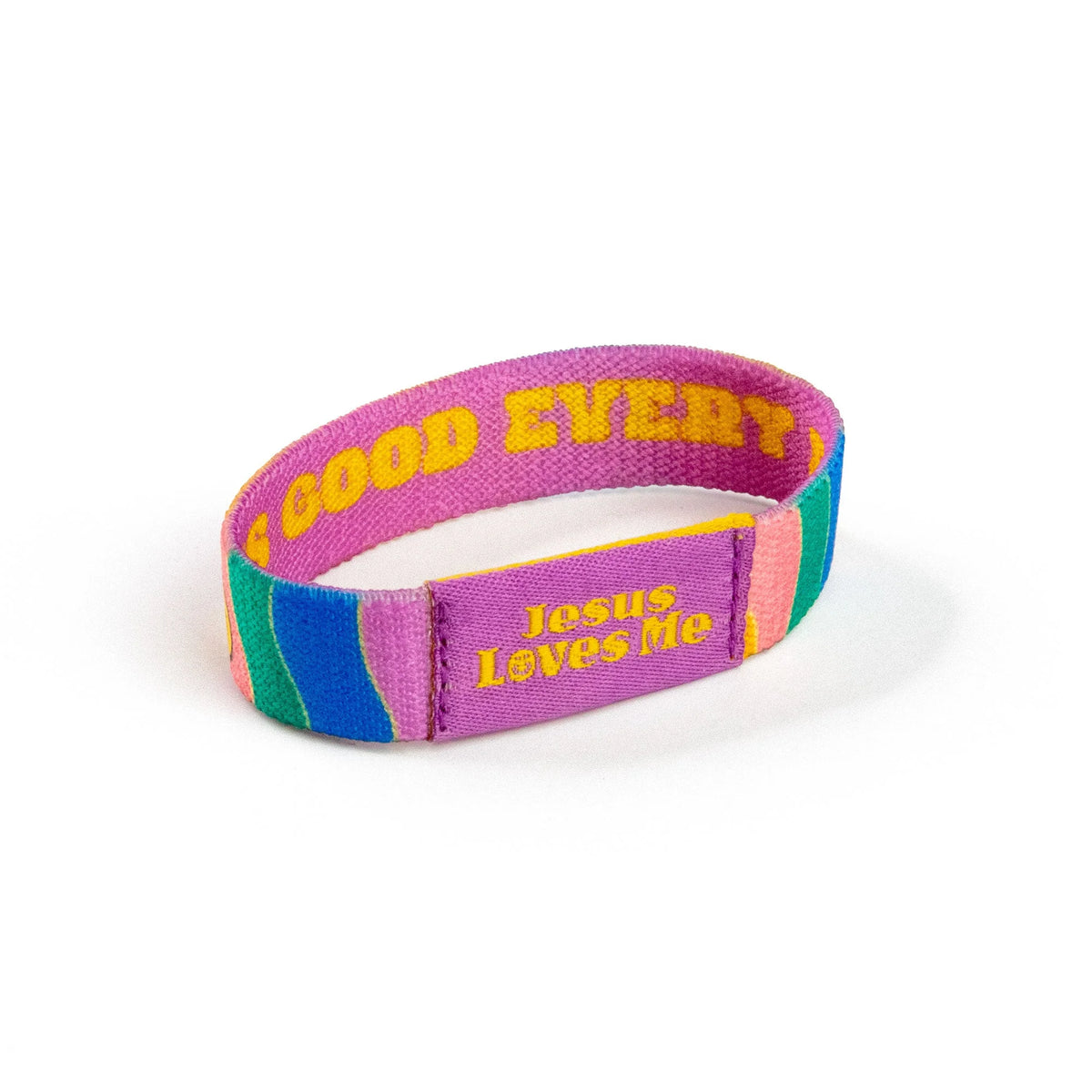 Bracelet-Logos Tap Bracelet-Small-Psa 100:5-Purple And Yellow-Happy
