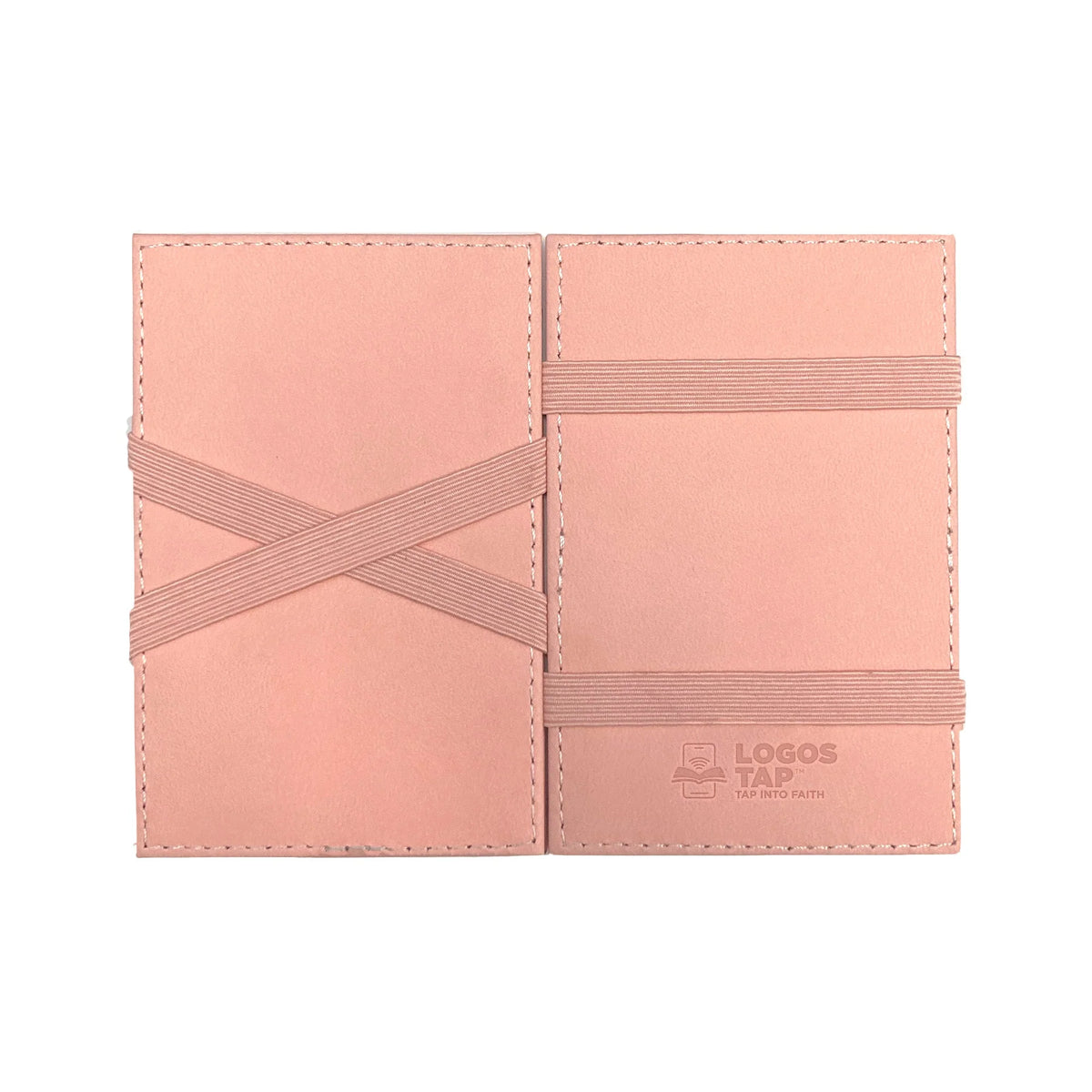 Wallet-Logos Tap-Leather-Pro 31:25-She Is Strong-Pink