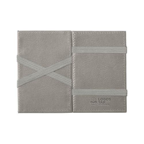 Wallet-Logos Tap-Leather-Pro 3:5-Trust In The Lord-Gray