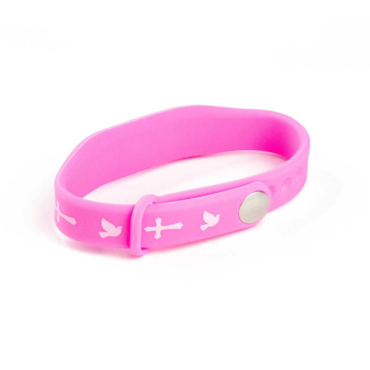 Bracelet-Logos Tap-Silicone-Pink