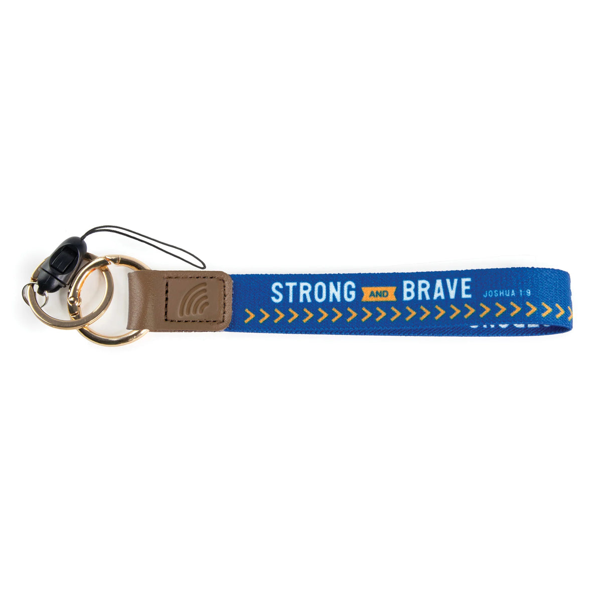 Wrist Lanyard-Logos Tap-Keychain-Jos 1:9-Strong And Brave