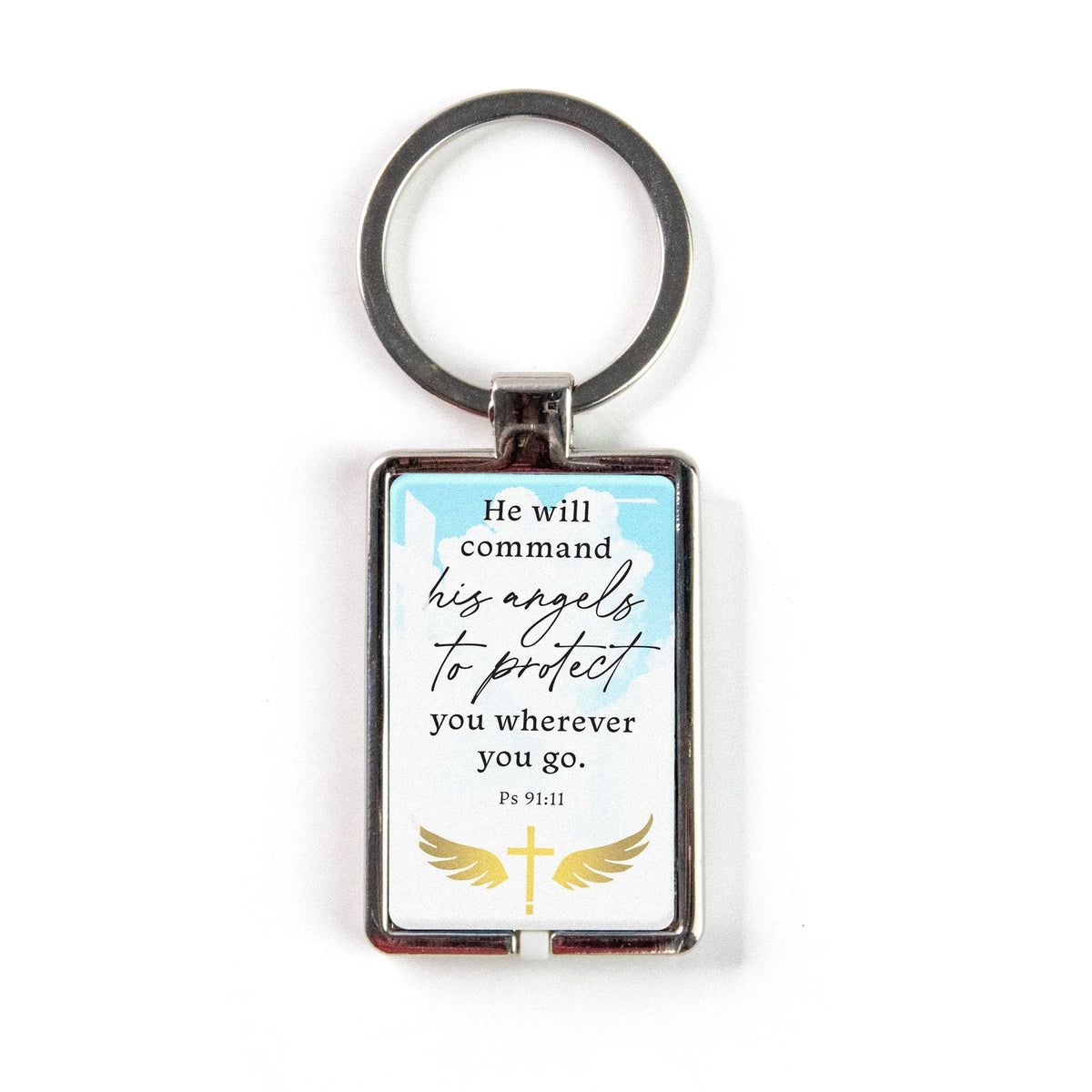Keychain-Logos Tap-Psa 91:11-His Angels