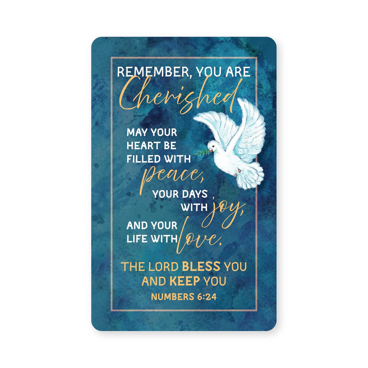 Pass It On-Logos Tap-Wallet Card-Num 6:24-You Are Cherished