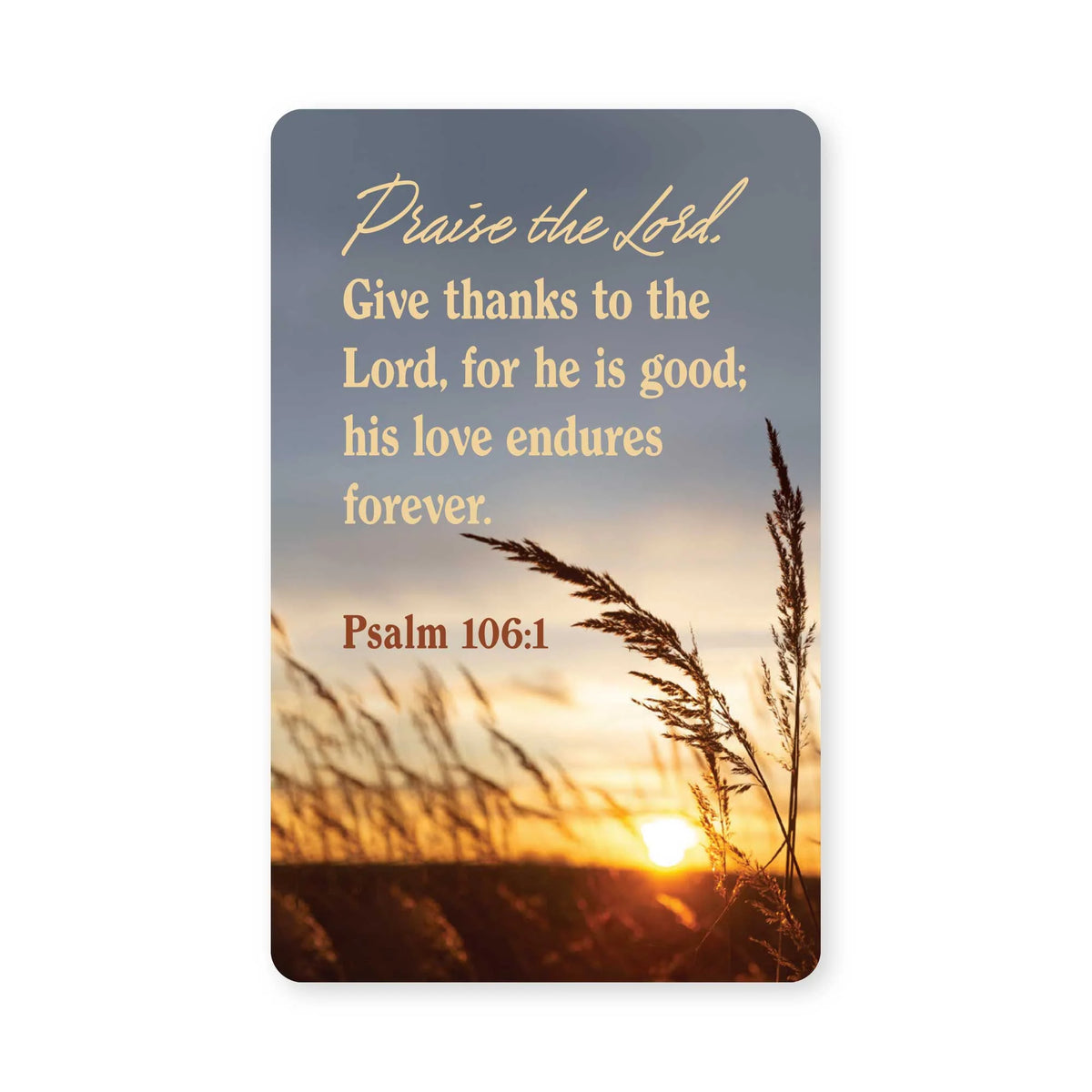 Pass It On-Logos Tap-Wallet Card-Psa 106:1-Praise The Lord