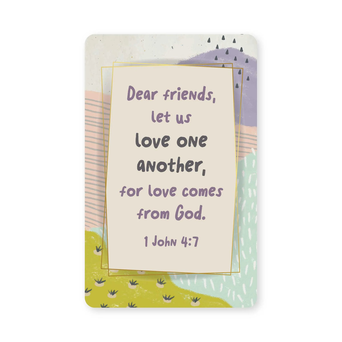 Pass It On-Logos Tap-Wallet Card-1Jn 4:7-Love One Another