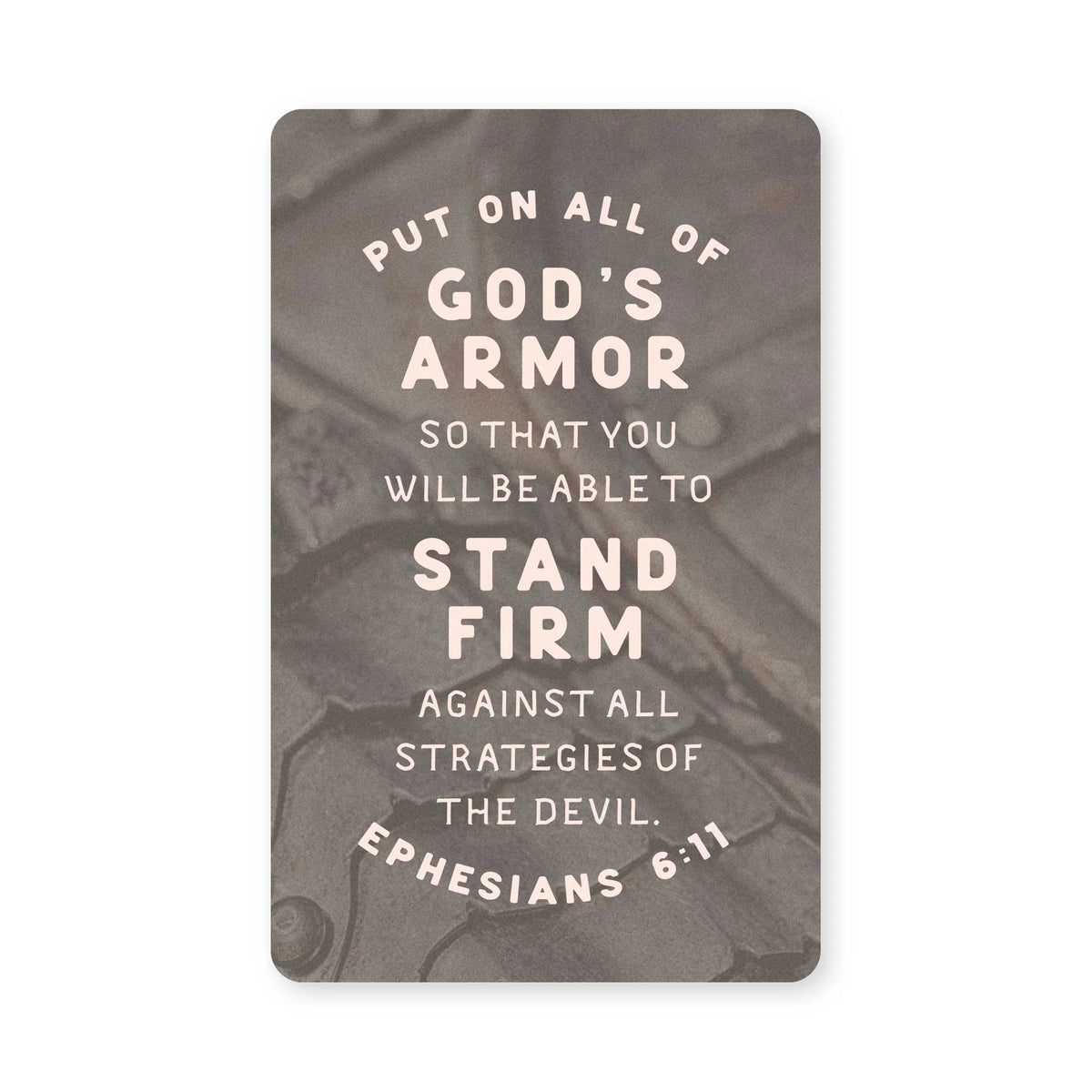 Pass It On-Logos Tap-Wallet Card-Eph 6:11-Gods Armor