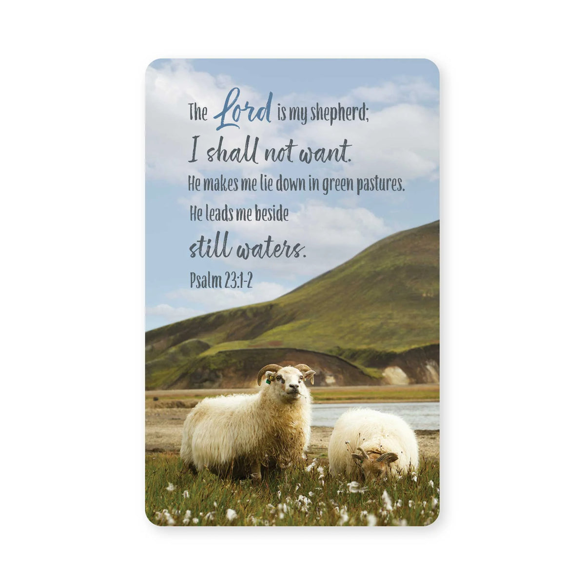 Pass It On-Logos Tap-Wallet Card-Psa 23:1-2-The Lord Is My Shepherd