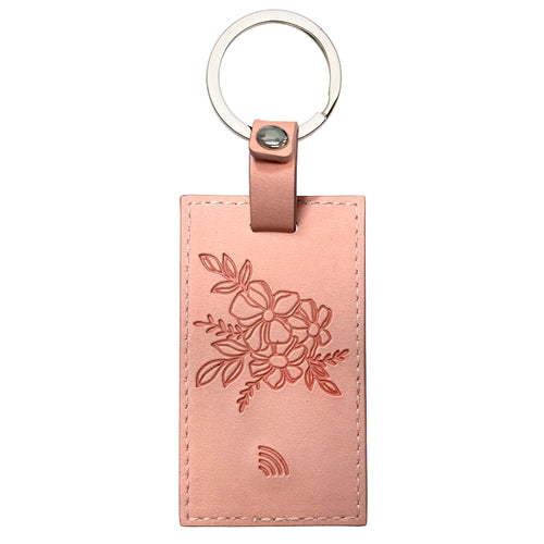 Keychain-Logos Tap-Leather-Pro 31:25-She is Strong-Pink