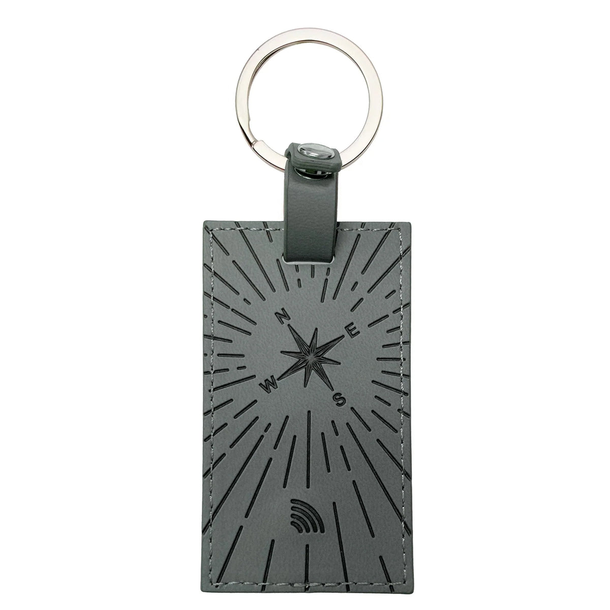 Keychain-Logos Tap-Leather-Pro 3:5-Trust In The Lord-Gray