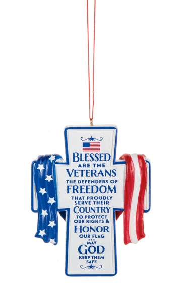 Ornament/Cross/Veterans/Blessed