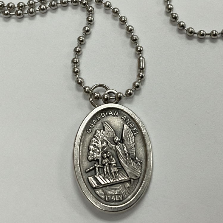 Necklace-Silver Bead & CA-M022
