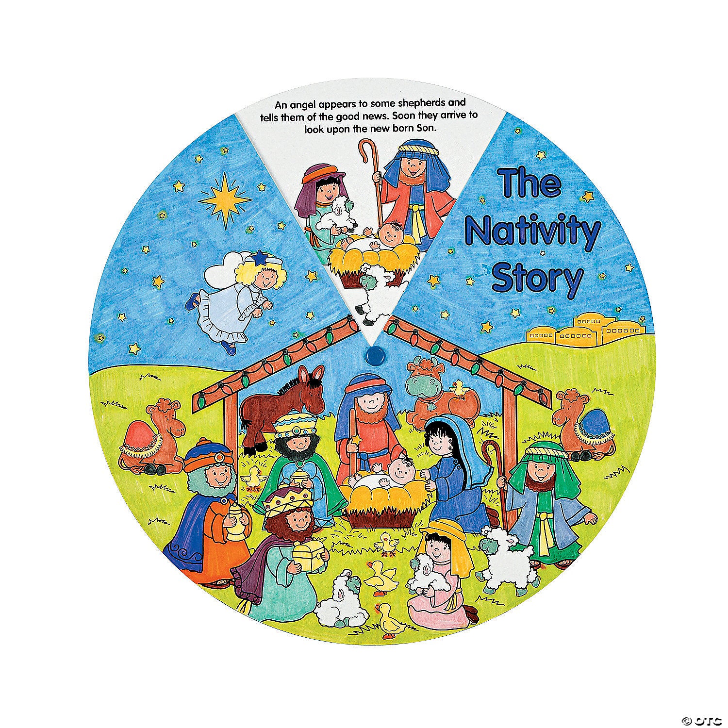 Activity-Color Nativity Wheel