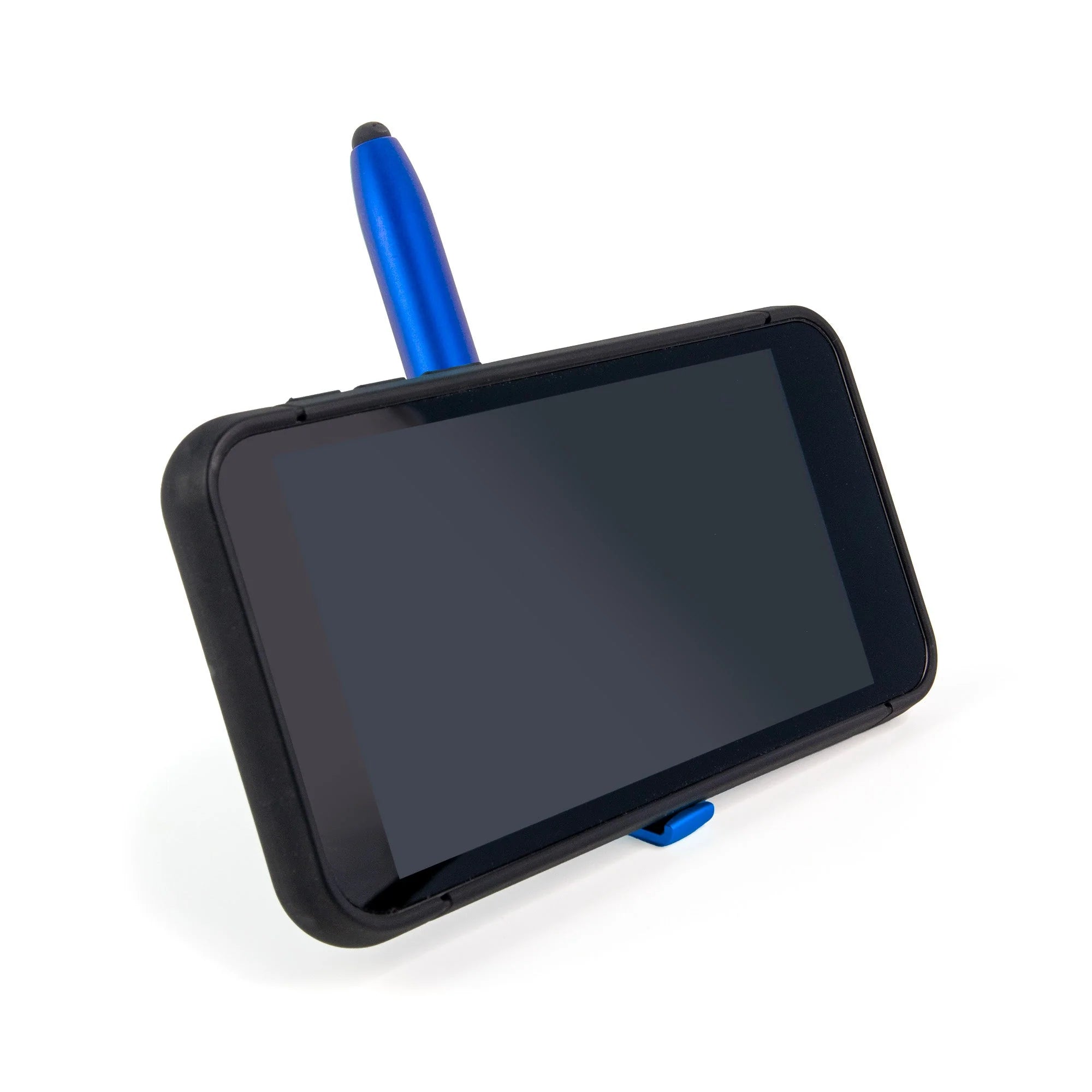 Pen-Flashlight-Stylus-Phone Holder-Blue-Mrk 9:23-All Things