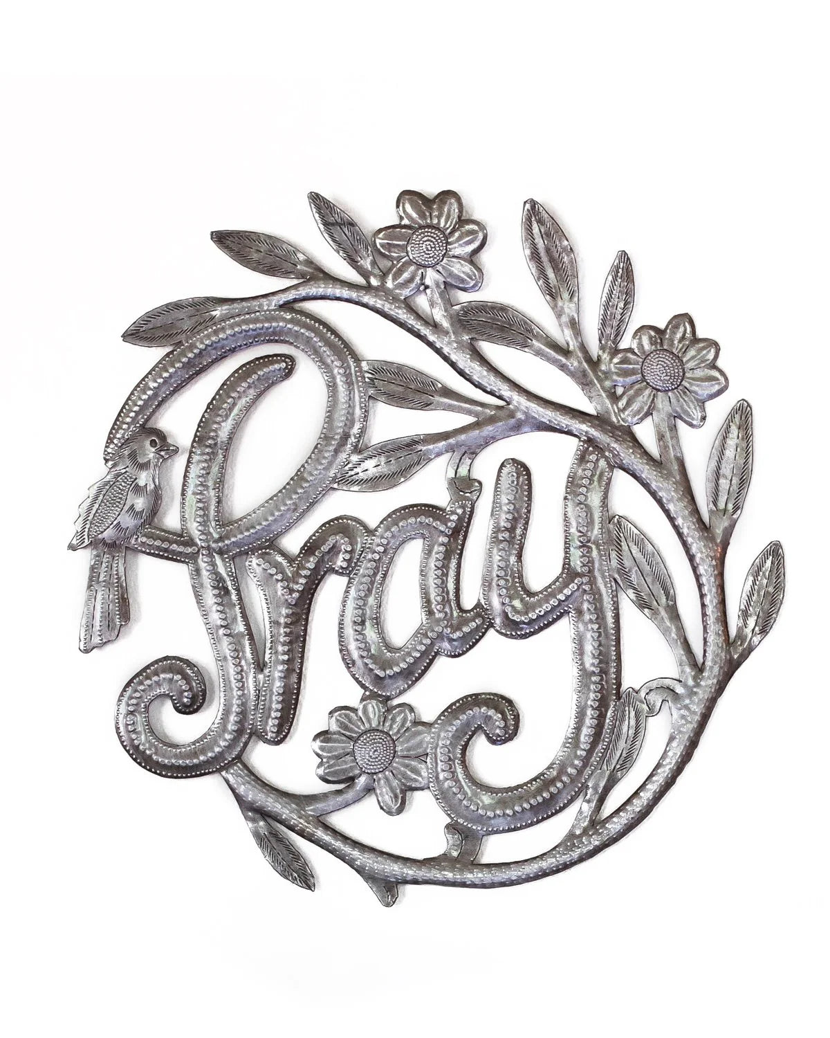 Wall Art-Metal-14"-Pray
